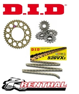 Renthal / DID Chain & Sprocket Kit to fit Aprilia RS 250 1995-2003 - Picture 1 of 1