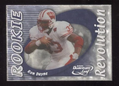 #RR-05 Ron Dayne Rookie RC 2000 Quantum Leaf Rookie Revolution /5000  GiANTS - Image 1 of 2