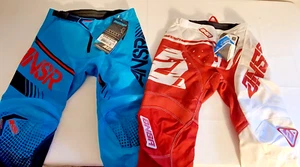 ANSR Motocross Youth 24 Pants Blue Red & White Red Lot of 2 NWT - Bild 1 von 11