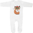 'Winter Fox' Baby Romper Jumpsuits / Sleep suits (SS043891)
