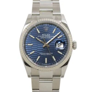 Rolex Datejust 126234 Serial Random 750 WG Automatik blaues Zifferblatt Herren 90265720 - Bild 1 von 7