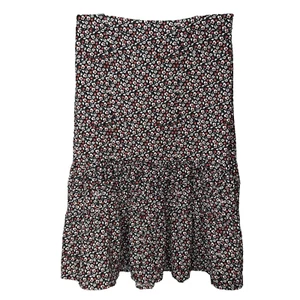 Maurices Midi Rock Damen XL schwarz braun ditsy Blumen Prairie Cottagecore Boho - Bild 1 von 11