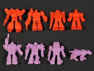 TRANSFORMERS G1 VINTAGE DECOY LOT OF 8 AUTOBOTS & DECEPTICONS RUBBER FIGURES - Picture 1 of 2
