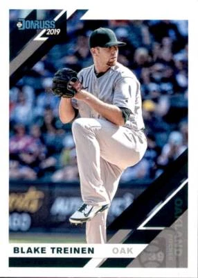 2019 Panini Donruss Base #77 Blake Treinen Oakland A's - Image 1 of 2