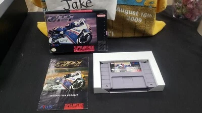 CIB GP-1 RACING SUPER NINTENDO SNES VIDEO GAME COMPLETE IN BOX W/ PROTECTOR CASE - Image 1 of 4