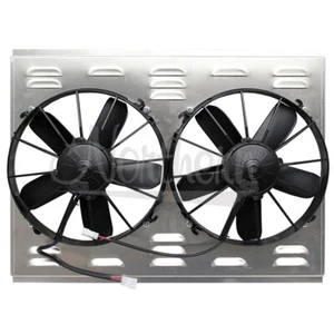 NORTHERN Z40076 Dual High CFM 12" Electric Fan & Shroud - 18 1/8 x 26 x 4 3/8 - Foto 1 di 1