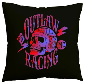 Kissenbezug Biker - Rocker - Gothic - Vintage - Skull - Ghost - C Schwarz 600105 - Bild 1 von 1