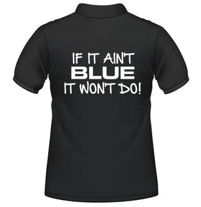 Landwirtschaft Traktor Poloshirt Slogan VALTRA Massey FORD New Holland - IT AINT BLAU - Bild 1 von 1