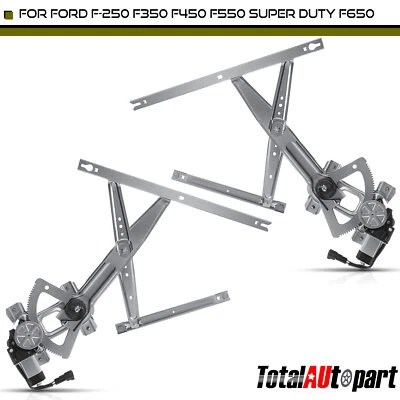Regulador de ventana 2 piezas con motor para Ford F-250 F-350 F-450 F-550 Super Duty F-650 Foto 1 de 4