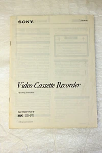 NEW Cnd! Sony SLV-750HF VHS VCR Video Cassette Rec Operating Instructions Manual - Picture 1 of 7