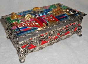 Musical Oriental Ornate Jewel Box - Picture 1 of 6