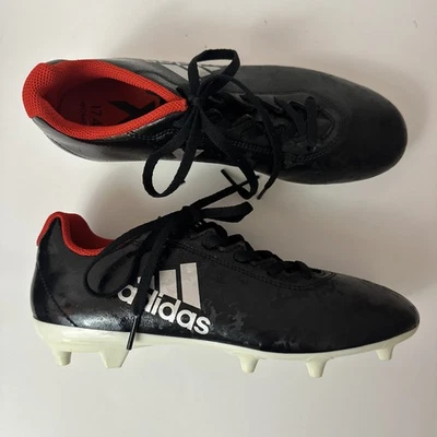 Botines de fútbol Adidas para mujer X 17,4 FG talla 6,5 negros rojos sin usar S4 Foto 1 de 4