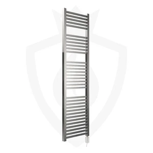 Electric Towel Rail Chrome Thermostatic Element 500mm x 1800mm "Crown" 600W - Picture 1 of 7
