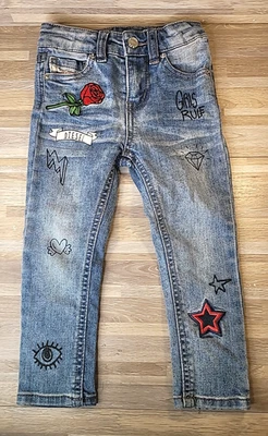 Diesel Jeans Size 2T Girls Rule Super Slim Skinny Fit Wash KXA9D Stretch - Image 1 of 4
