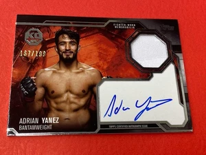 2025 Topps Knockout UFC Adrian Yanez Knockout Auto Relic #167/199 - Foto 1 di 10