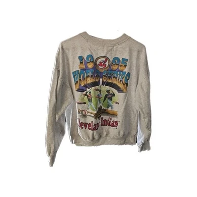 Sudadera Vintage Niños Grande Cleveland Indians 1995 Serie Mundial  Foto 1 de 4