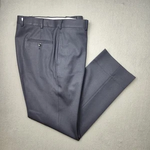 Brooks Brothers Pants Mens 36x30 Blue Flat Front Regent Dress Slacks Tollegno - Picture 1 of 16