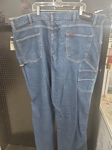 VTG 90s Y2K FUBU The Collection 50x34  Cargo Carpenter Jeans Baggy Skate Mens - Picture 1 of 9