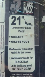 BLACK MAX 21” Lawnmower Blade 682487 / 682487001 For Units Built After 2020 - Bild 1 von 1