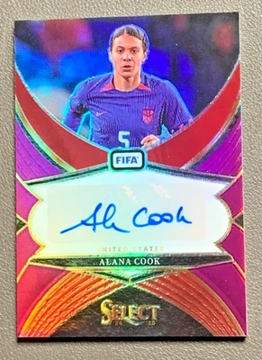 2024 Select FIFA Alana Cook Purple Prizm Auto 19/49 #SS-AC - Image 1 of 2