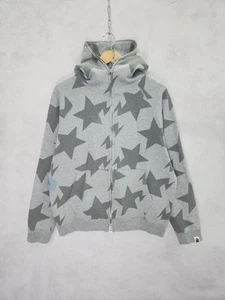 Sudadera con capucha vintage A bathing ape clásica cremallera completa estrellas Nigo talla M - Imagen 1 de 19