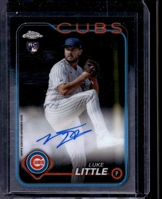 2024 Topps Chrome #RA-LL Luke Little Rookie Autographs - Image 1 of 2