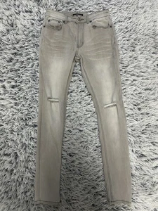 Serenade Jeans Herren 30 grau Fitted Denim Skinny Distressed Stretch - Bild 1 von 10