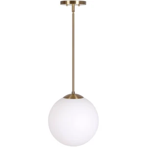 Forte Lighting 2764-01-12 Selene 1 Light 12 inch Soft Gold Pendant Ceiling Light - Picture 1 of 3
