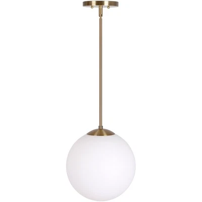 Forte Lighting 2764-01-12 Selene 1 Light 12 inch Soft Gold Pendant Ceiling Light - Image 1 of 3
