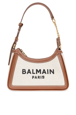 Bolso de Hombro BALMAIN B-Army Lona Crema Nuevo y Auténtico Foto 1 de 4