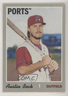 2019 Topps Heritage Minor League Edition Flip Stock Austin Beck #136 - Image 1 of 2