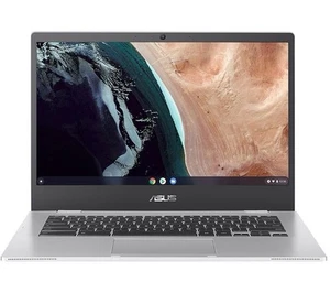 ASUS CX1 14" Chromebook - Intel® Celeron®, 64 GB eMMC, 4 GB RAM - Silver - Picture 1 of 10