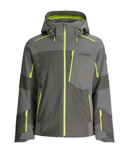 Spyder Leader Men's Winter Jacket, Storm Melange, X-Large - Picture 1 of 5