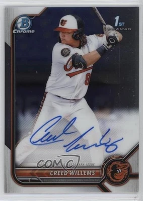 2022 Bowman Chrome Prospect Auto Creed Willems #CPA-CW Auto - Image 1 of 2