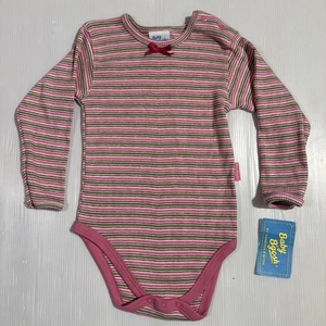 Baby Bgosh 18 Monate Mädchen gestreift Langarm 1 Stück 100 % Baumwolle Hergestellt in den USA Neu mit Etikett - Bild 1 von 3