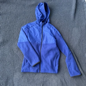 Under Armor Full Zip Hoodie Sweatshirt Youth Large YXL blau marine lockere Passform Schicht - Bild 1 von 3