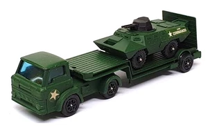 Corgi 14cm Long Diecast E2012 - Military Transporter & Armoured Car - Green - Picture 1 of 5