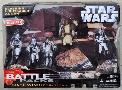 STAR WARS 2006 MACE WINDU'S ATAQUE BATALLÓN PAQUETE DE BATALLA EJÉRCITO CONSTRUCTOR EN CAJA Foto 1 de 2
