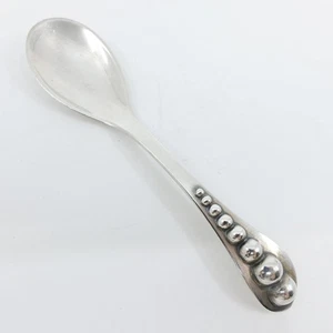 Hans Jensen versilbert 5 1/8" Zuckerlöffel skandinavisch modern ohne Monogramm - Bild 1 von 6