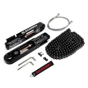 Swingarm Frame Extensions + SS Brake Line + Chain Kit For 03-04 Suzuki GSX-R1000 - Picture 1 of 5