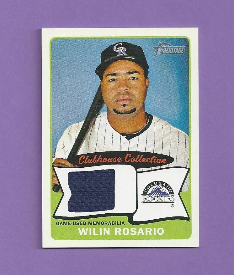 2014 Topps Heritage Clubhouse Collection Wilin Rosario JERSEY RELIC #CCR-WR  - Image 1 of 1