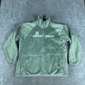US Army Military Jacket Mens Large Regular Green Fleece Cold Weather Gen III - Picture 1 of 11