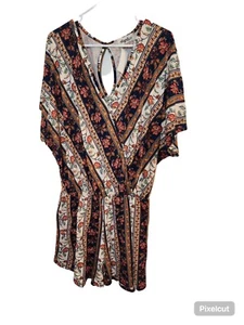 Haptics Floral Boho Style Romper Size Small - Picture 1 of 4