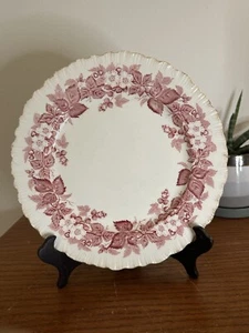 Vintage Wedgewood Bramble Pink Shell Edge Dinner Plate 10” No Chips - Picture 1 of 3