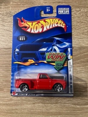 2002 Hot Wheels #31 First Editions 19/42 CUSTOM '69 CHEVY RED W/CHROME - Image 1 of 2