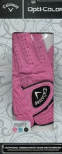 C6 Callaway Golf Glove Womens Opticolor Pink Leather Small Left Hand S