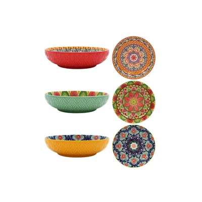 Lesser and Pavey 22cm Tuscany Pasta Bowl Snacks Salad Fruit Bowl - 3 Colours - Image 1 of 4