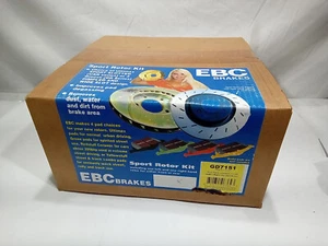 (CIERRE) EBC GD7151 Rotores de freno traseros ranurados y perforados con hoyuelos 11,9" 301 mm - Imagen 1 de 1
