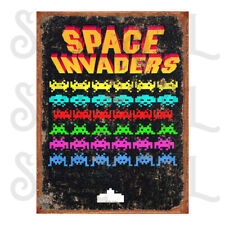 Space Invaders Retro Replica style metal tin sign/plaque HOME Decor