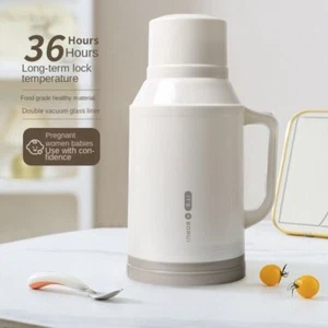 1L/1.6L Leakproof Hot Water Kettles Glass Liner Thermos Pot Hot Water - Picture 1 of 17